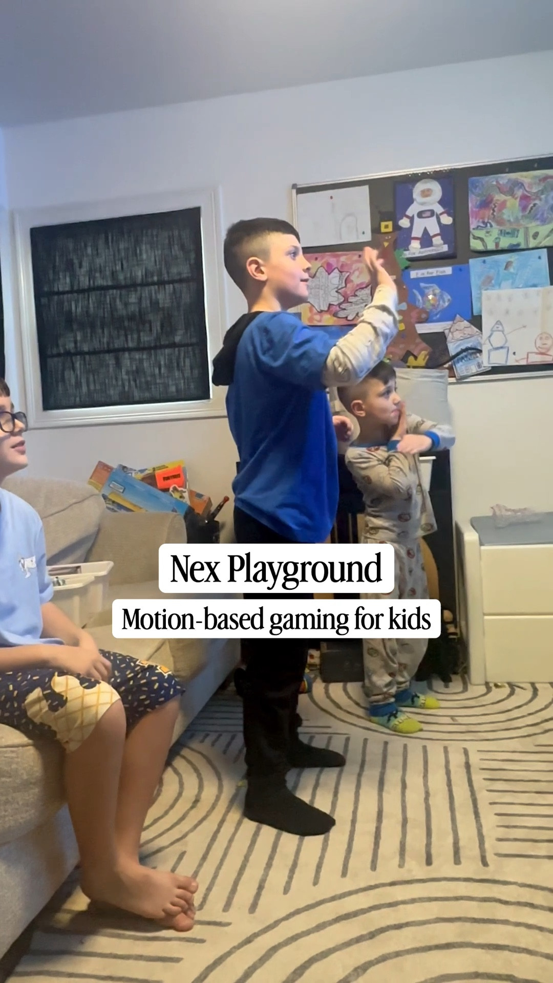I didn’t realize how much the quiet bothered me until I saw it on video.
Everyone sitting. Everyone staring. 🫠

This is Nex Playground. A motion-based gaming system that uses your TV and a small sensor to turn screen time into full-body movement.

Instead of sitting with tablets, they’re actually playing together and moving their bodies. They can’t get enough of it. 

It’s still screen time… just the healthier kind. 

We’ve been loving it for cold indoor days. My only regret is we didn’t have it sooner!

#momlife #homefinds #homefavorites #kidtoys 

#LTKActive #LTKfitnessgoals #LTKHome