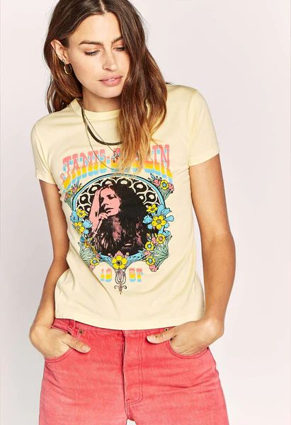 Janis Joplin 1969 Slim Tee | Ooh La Luxe