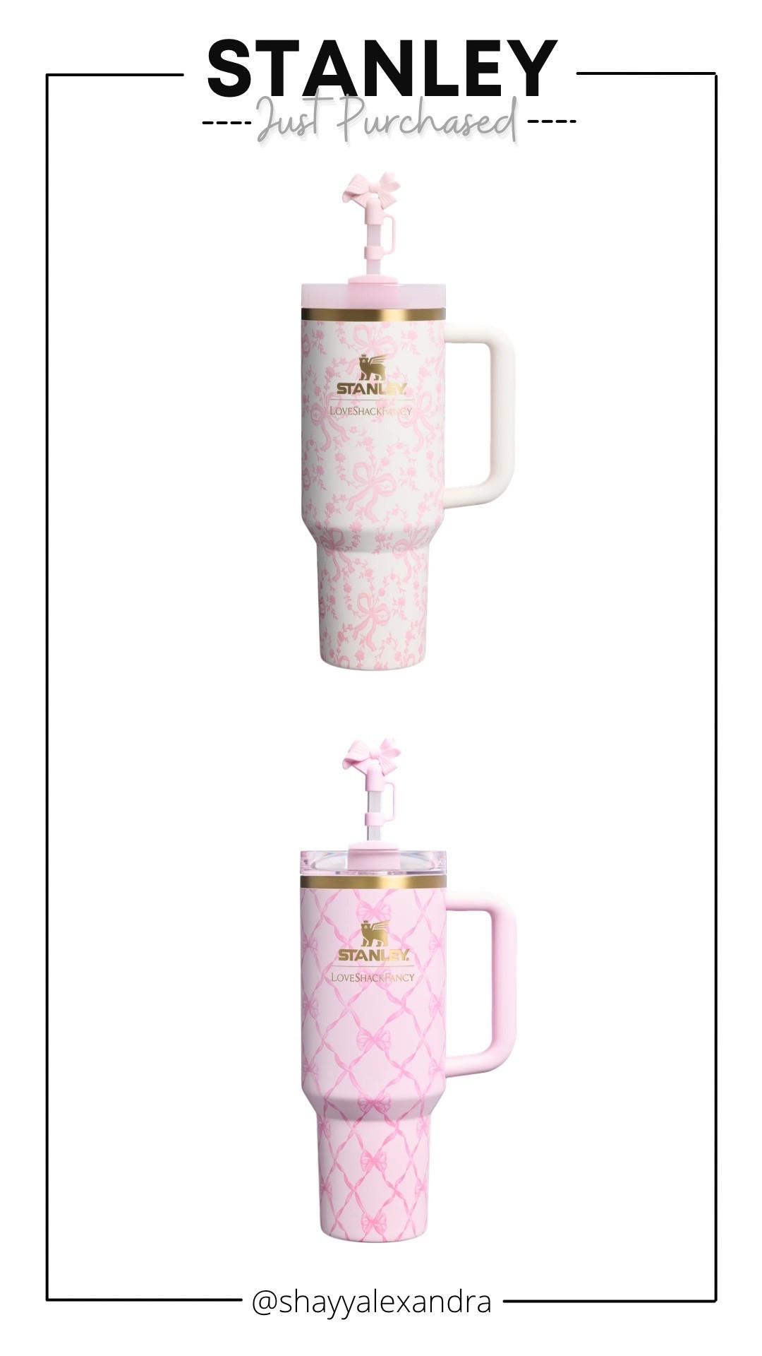 Love these gorgeous tumblers from the Stanley x LoveShackFancy collab! These would make perfect gifts for the holidays 💕

#LTKHoliday #LTKSeasonal #LTKGiftGuide