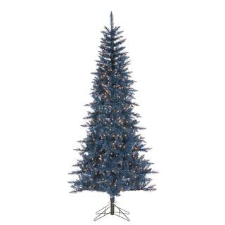 Sterling 7.5 ft. H Dark Blue Tuscany Tinsel Tree-6036--75DB - The Home Depot | The Home Depot