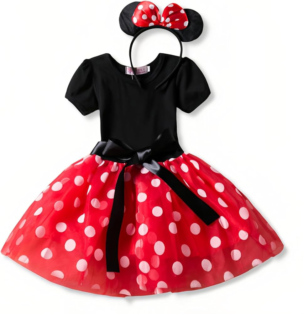 Nileafes Girls Princess Mini Mouse Costume Toddler Birthday Party Fancy Dress Up | Amazon (US)