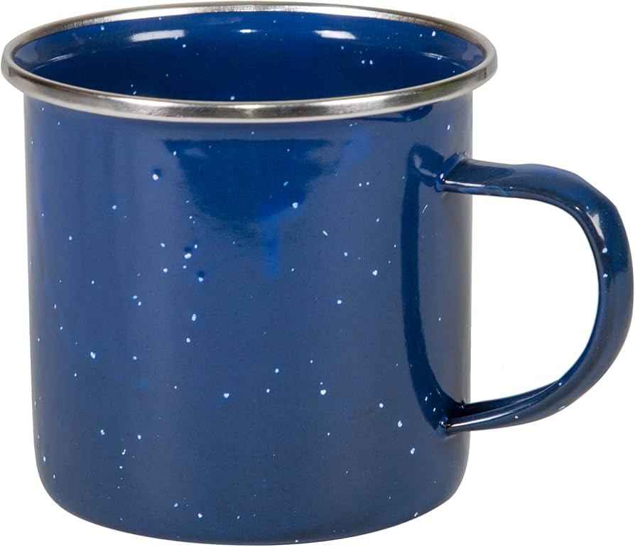 Stansport Enamel Coffee Mug 12 OZ (15985), Blue | Amazon (US)