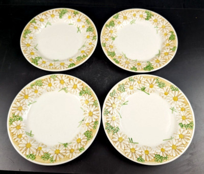 Metlox Poppytrail Sculptured Daisy, (set of 4) 7.5" Salad Plates | eBay US