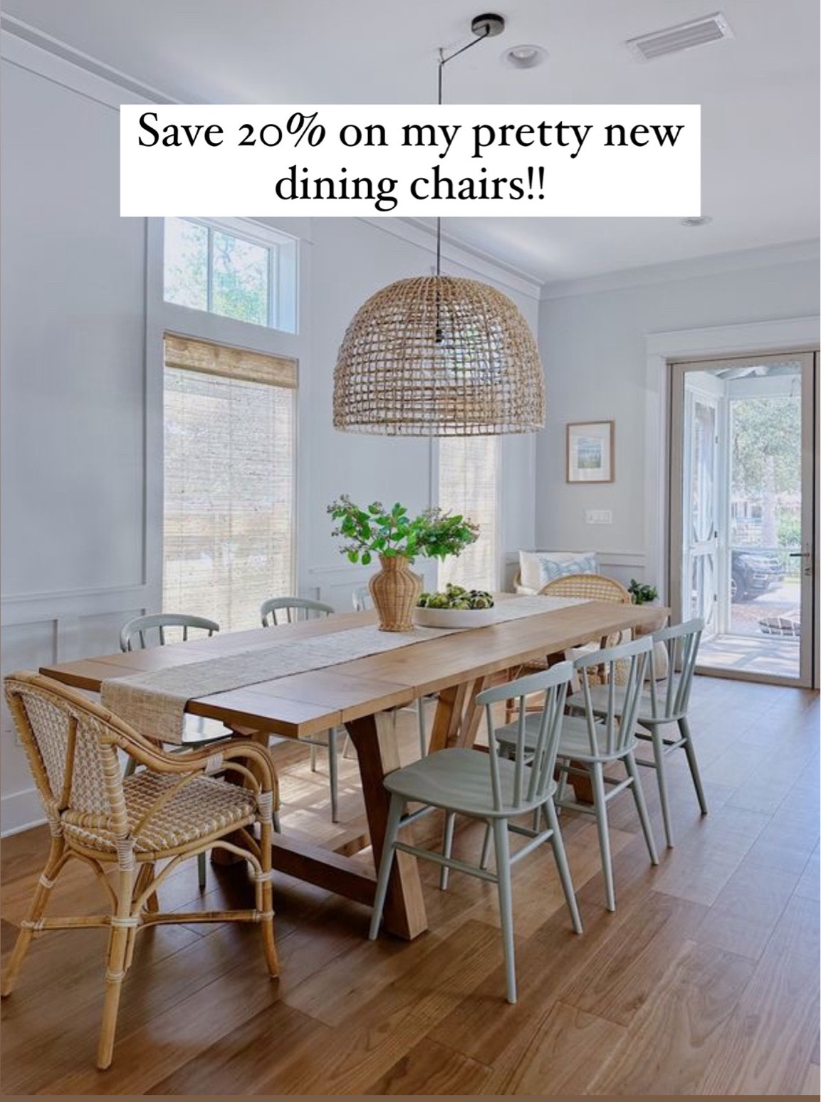 Save 20% now on my pretty dining room chairs! Also love this extendable dining room table! 

#coastaldecor #beachhouse #serenaandlily

#LTKHome #LTKSaleAlert