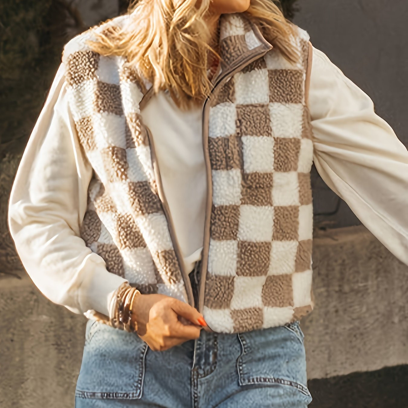 Pattern Zip       Sleeveless     - Temu | Temu Affiliate Program