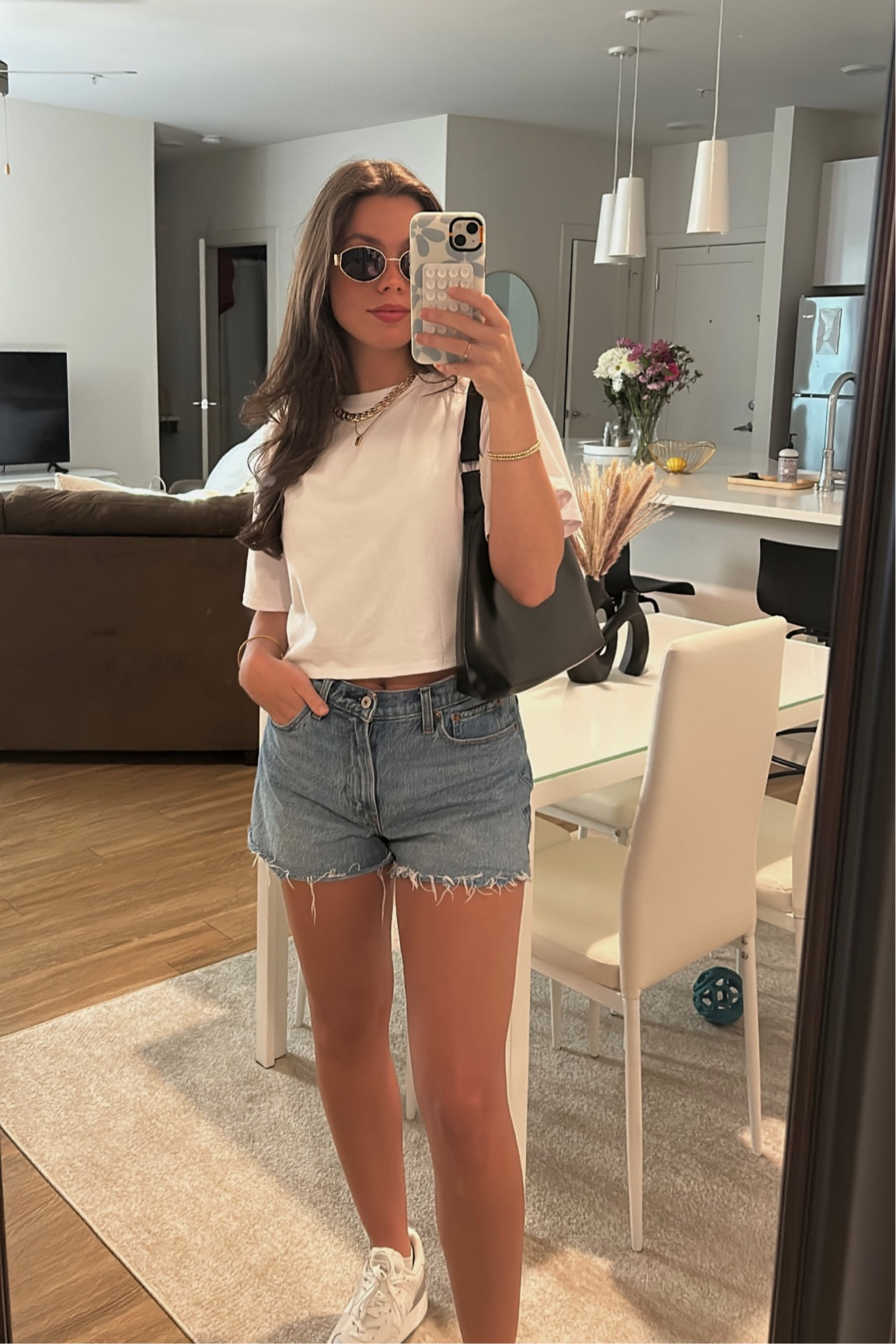 casual date night ootd #datenight #summerlooks #casualoutfit #whitetee 

#LTKfindsunder50 #LTKstyletip #LTKSeasonal