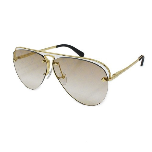 Louis Vuitton sunglasses grease monogram gold black brown with box Eyewear 19  | eBay | eBay US
