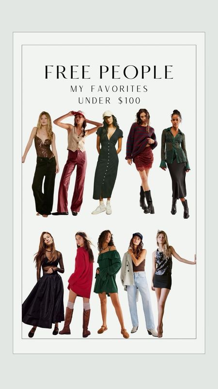 Free people looks for the fall and winter!
Holiday looks | casual fashion | party outfit 

#LTKfindsunder100 #LTKSeasonal #LTKparties