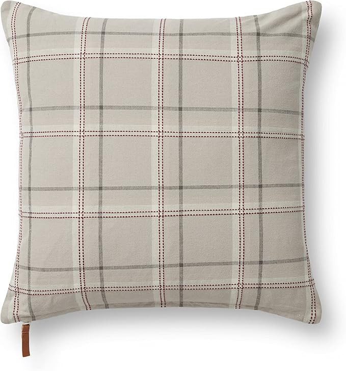 Loloi Chris Loves Julia x Teddy Pillow, 18'' x 18'', Beige/Multi | Amazon (US)