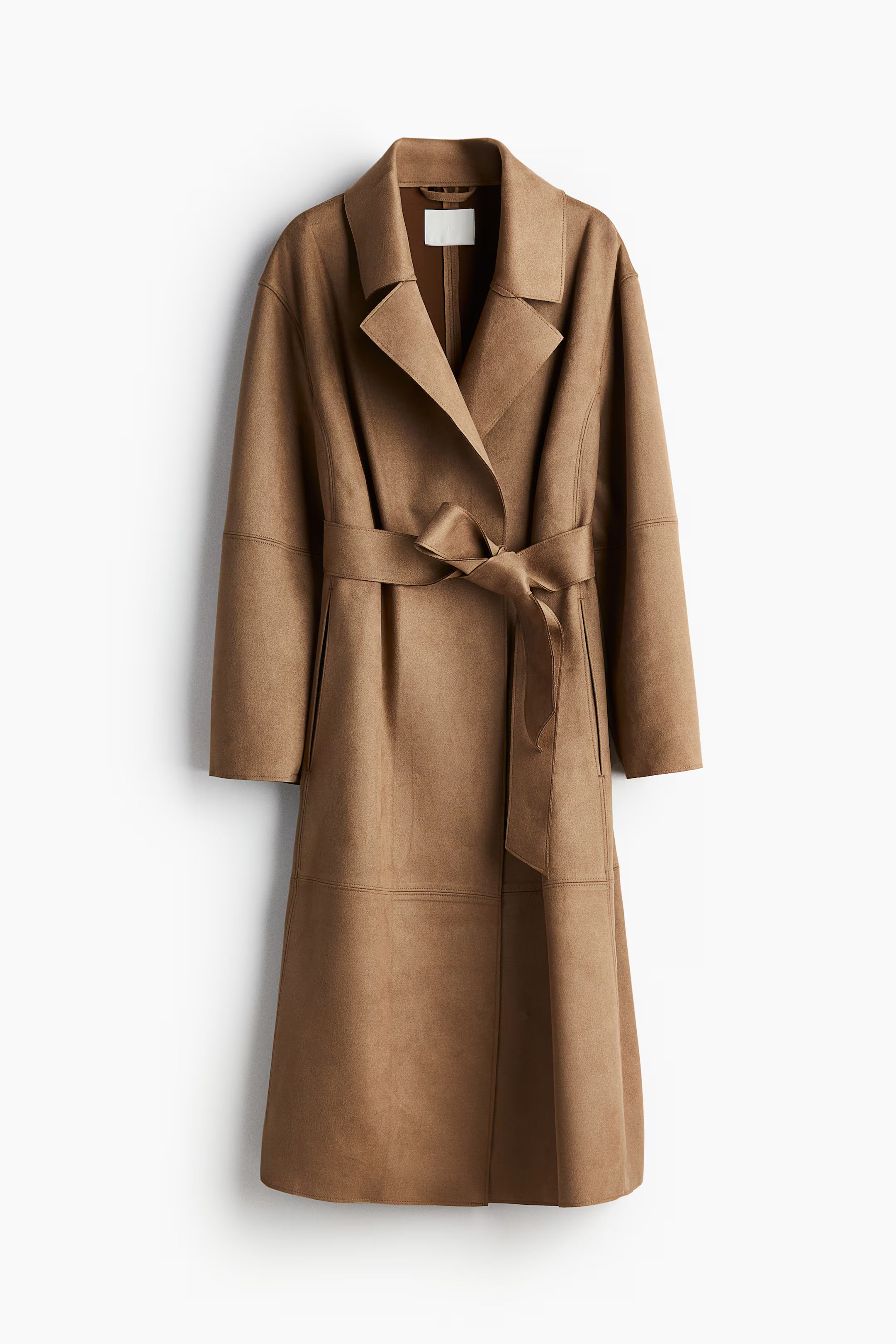 Napped tie-belt coat | H&M (UK, MY, IN, SG, PH, TW, HK)