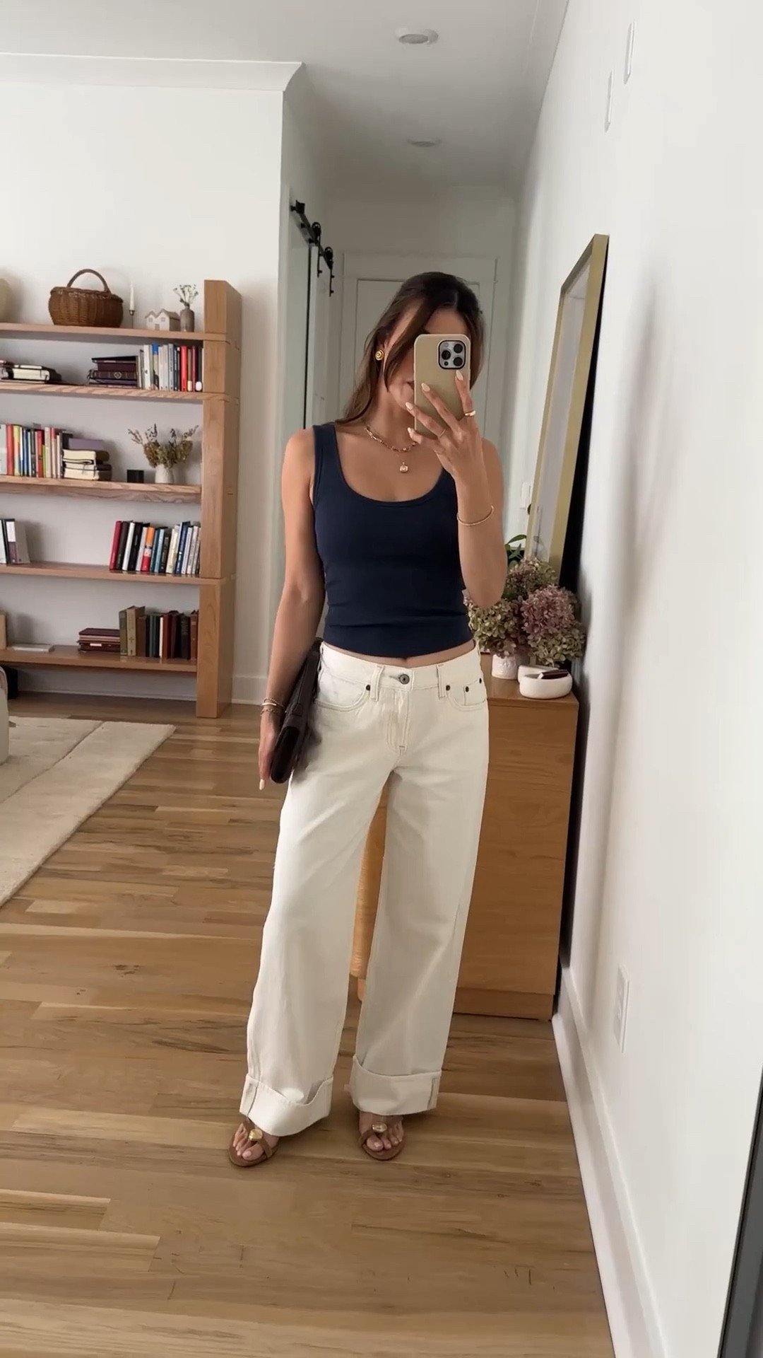Sizing info:
•Tank size XS
•Jeans size 24 short in Ecru Cuff 

petite fashion, get dressed with me, outfit inspiration, ootd, nashville outfit, Nashville influencer, petite style, vacation style, casual outfits, mom style, petite pants, spring outfits, spring outfit info, spring pants, spring outfit idea, spring top, spring bag, spring shoes, white jeans, low rise jeans, wide leg jeans, baggy jeans, abercrombie jeans,  

 @abercrombie 

#LTKPetite #LTKootd #LTKmomlife