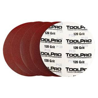 9 in. (225 mm) 120 Grit Hook and Loop Sanding Disk (25-Disk) | The Home Depot