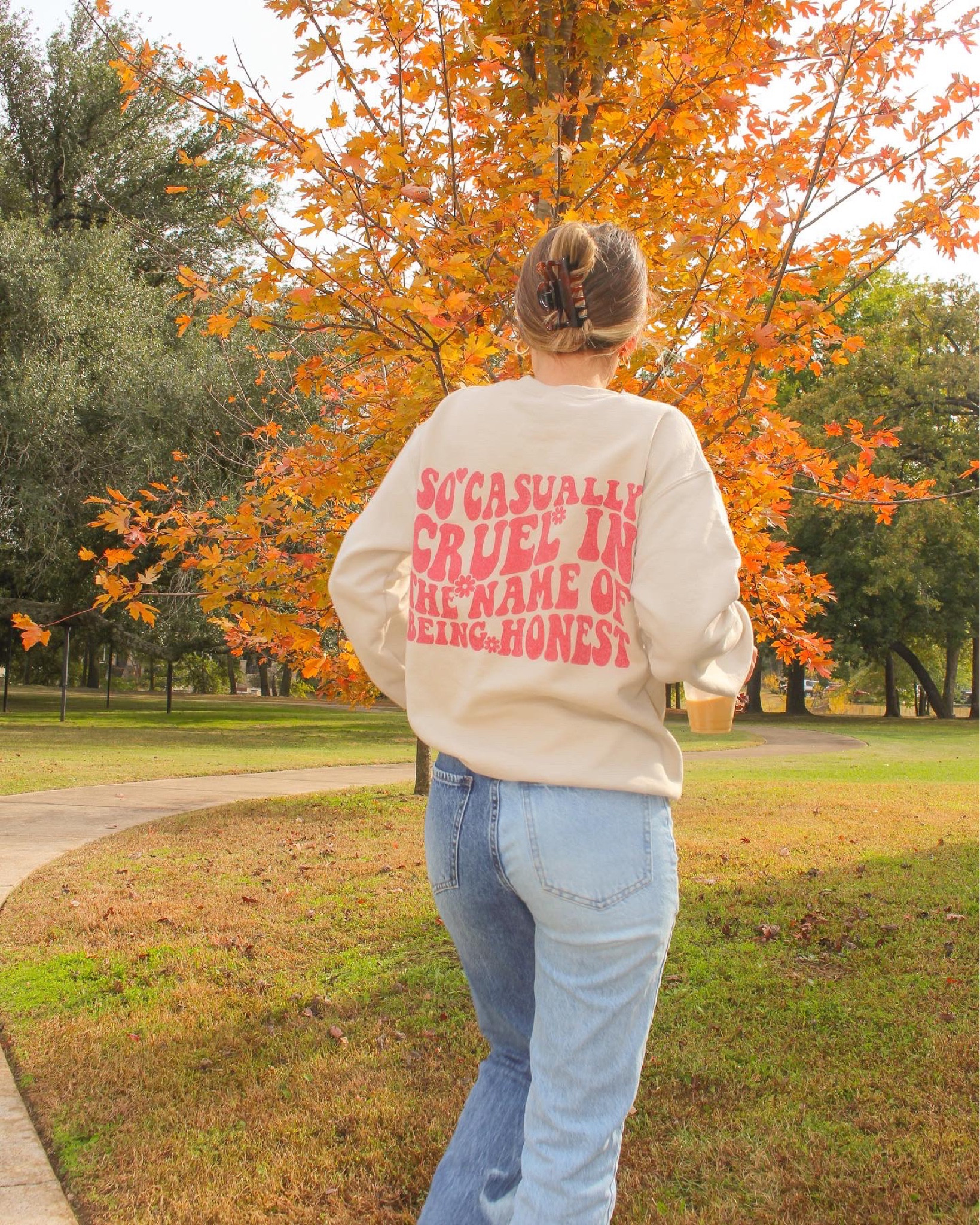 So casually cruel in the name of being honest// Taylor Swift All Too Well sweatshirt from Etsy ~ linked similar🤎🍂 

#LTKstyletip #LTKSeasonal #LTKunder100