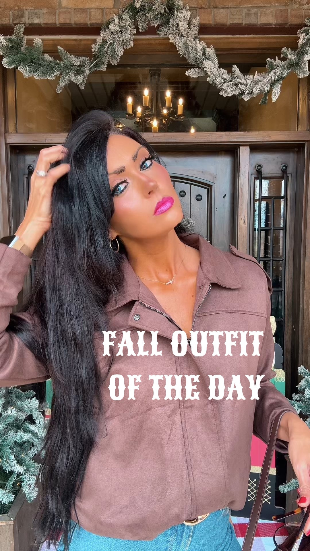 Fall Outfit Of The Day 🤎🍂🧸

For reference I’m 5’7 120lbs and I’m wearing a size small jacket and size 26L jean 

Fall Outfit// OOTD // Outfit of the Day// Fall Fashion// Suede Jacket// Suede Jacket Outfit // Chocolate Brown Outfit 

#LTKootd #LTKOver40 #LTKFindsUnder100