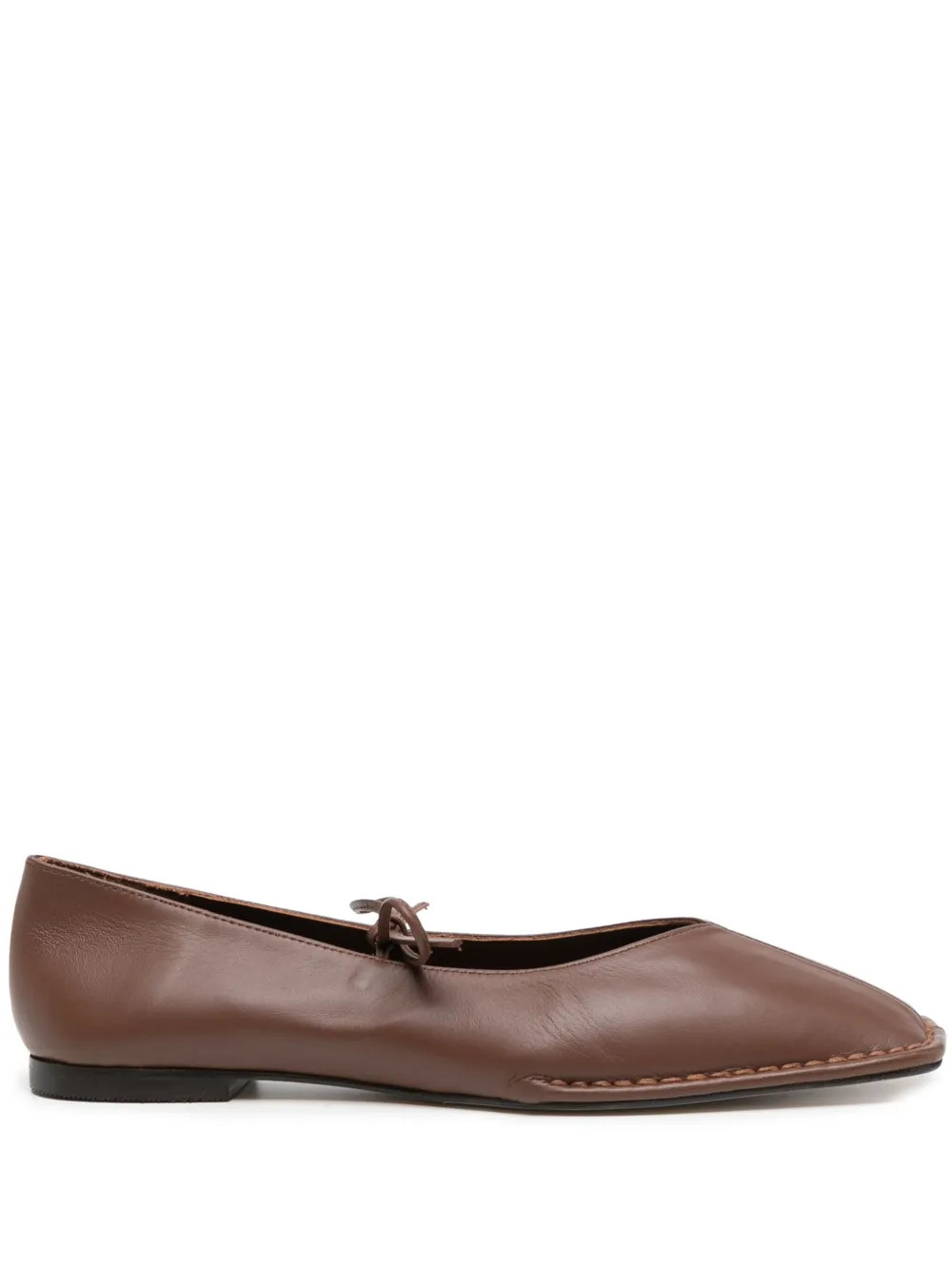 Sway leather ballerina shoes | Farfetch Global