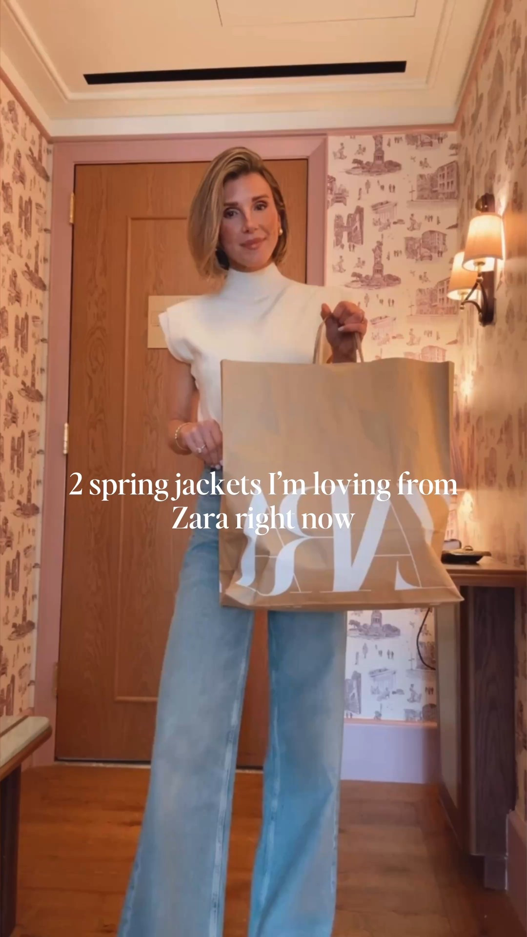 Found these Zara spring jackets in NYC let's build- love the cropped trench and the color of the full length trench 
. I'm wearing size small 