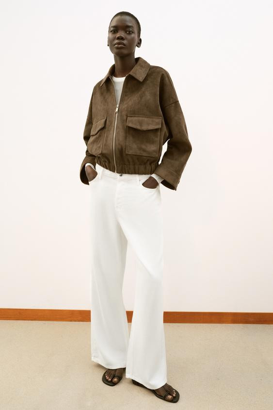 FAUX SUEDE JACKET | Zara US