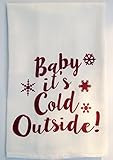 Sweet Bohemian Life Baby it's cold outside flour sack tea towel | Amazon (US)