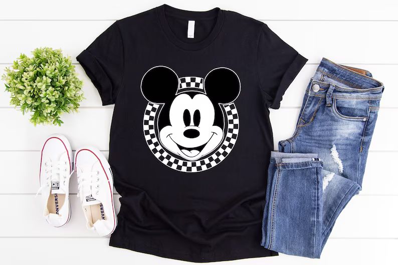 Mickey and Minnie Checkered Shirts Retro Disney Shirts - Etsy | Etsy (US)