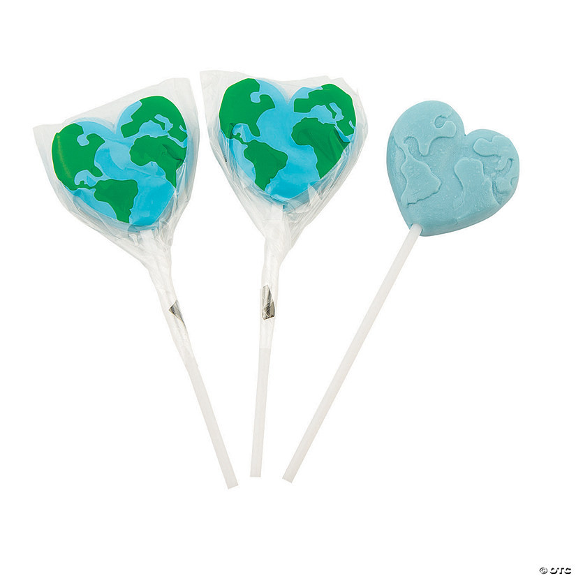 Love the Earth Lollipops - 12 Pc. | Oriental Trading Company