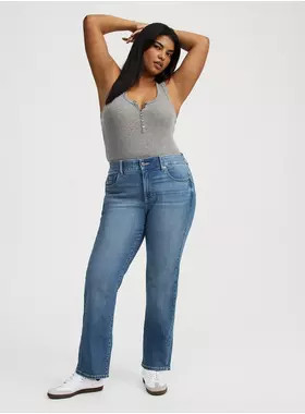 Bombshell High-Rise Straight Jean | Torrid (US & Canada)