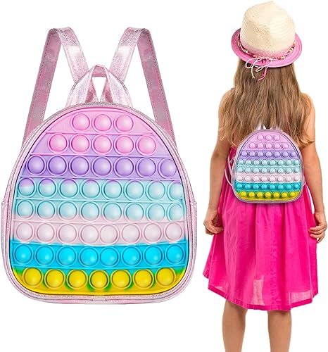 Vanblue Pop Mini Backpack Gift for Girls Fidget Shoulder Bag Purse Fidget Party Favors Fidget Bag... | Amazon (US)