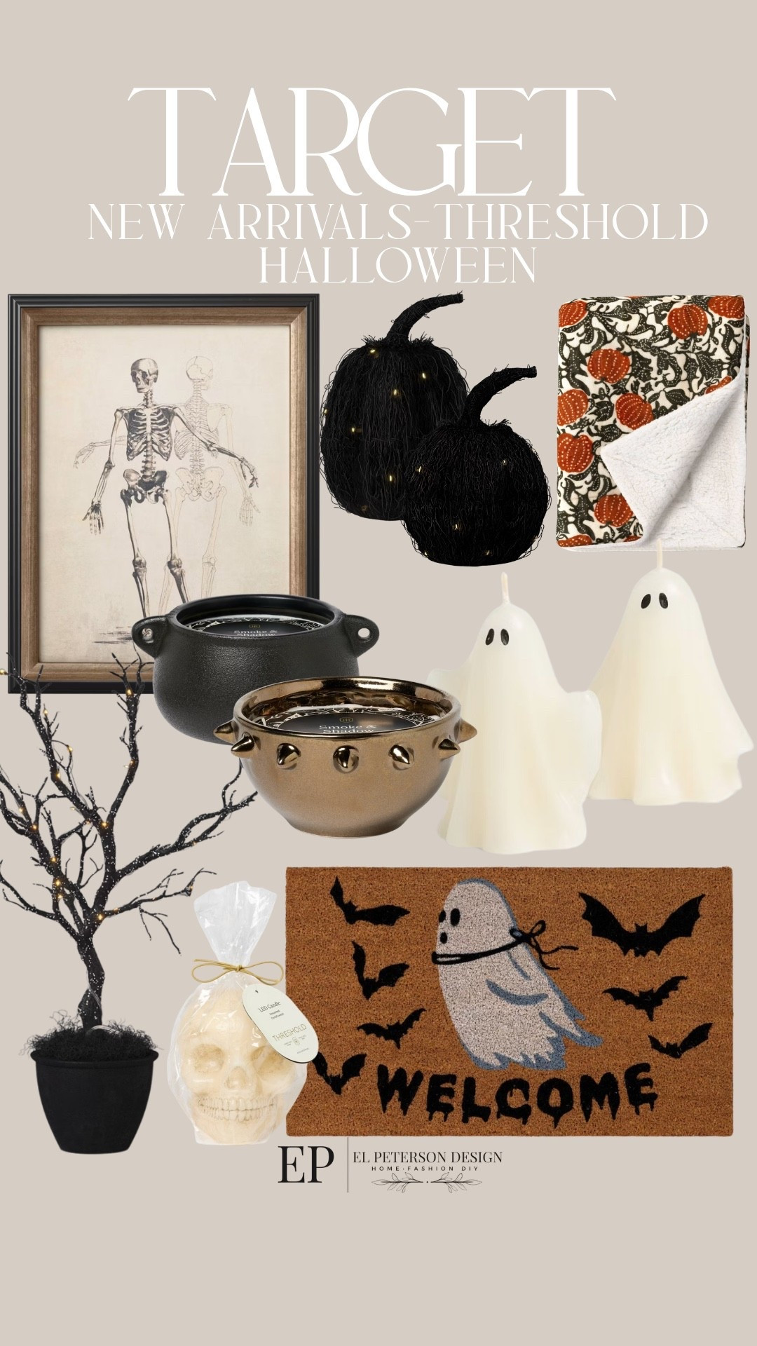 Target 
Threshold new arrivals
Artwork
Candles
Tree
Door mat
Ghost candles

#LTKHome