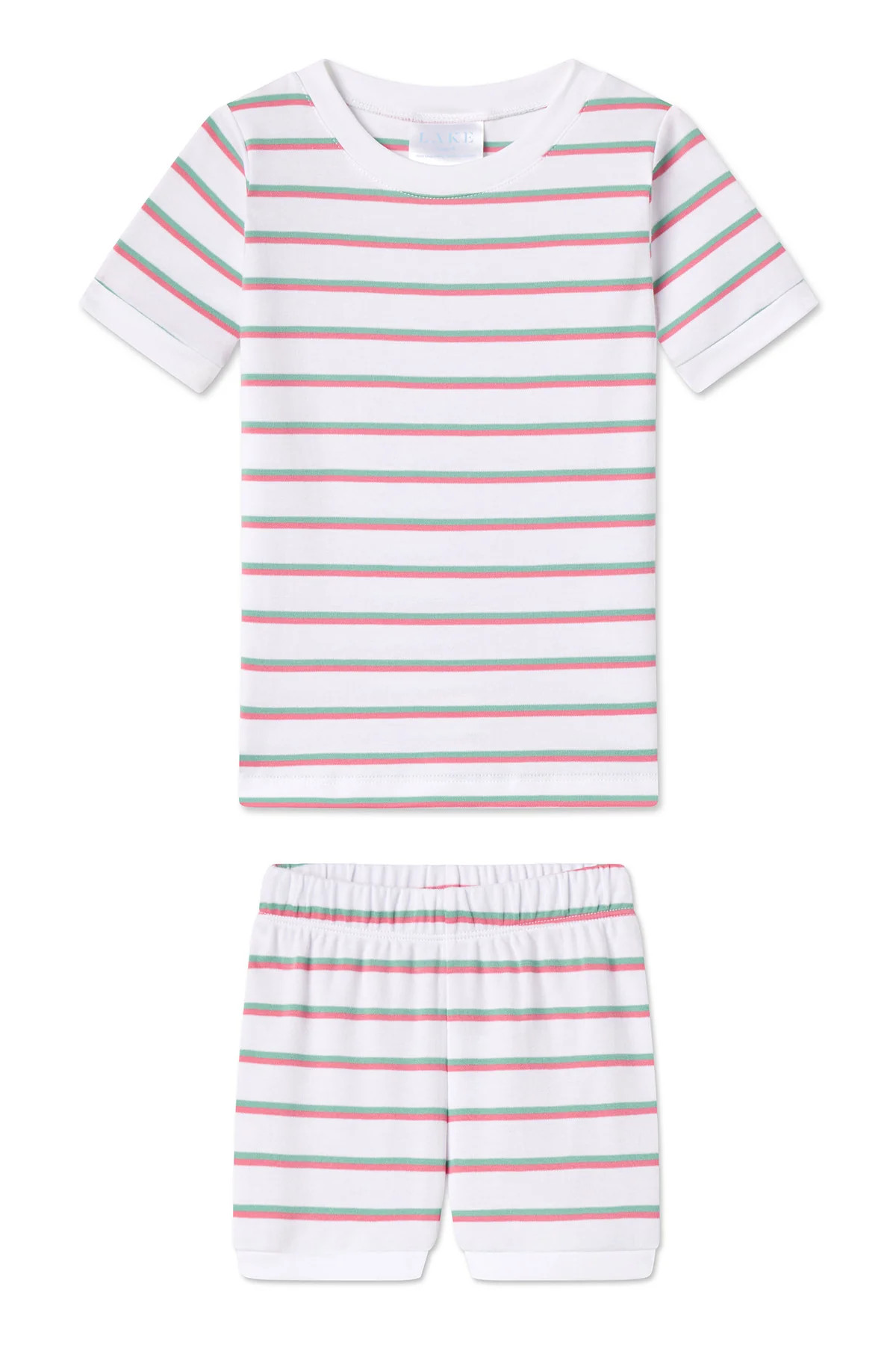 Kids Shorts Set in Petunia Stripe | Lake Pajamas