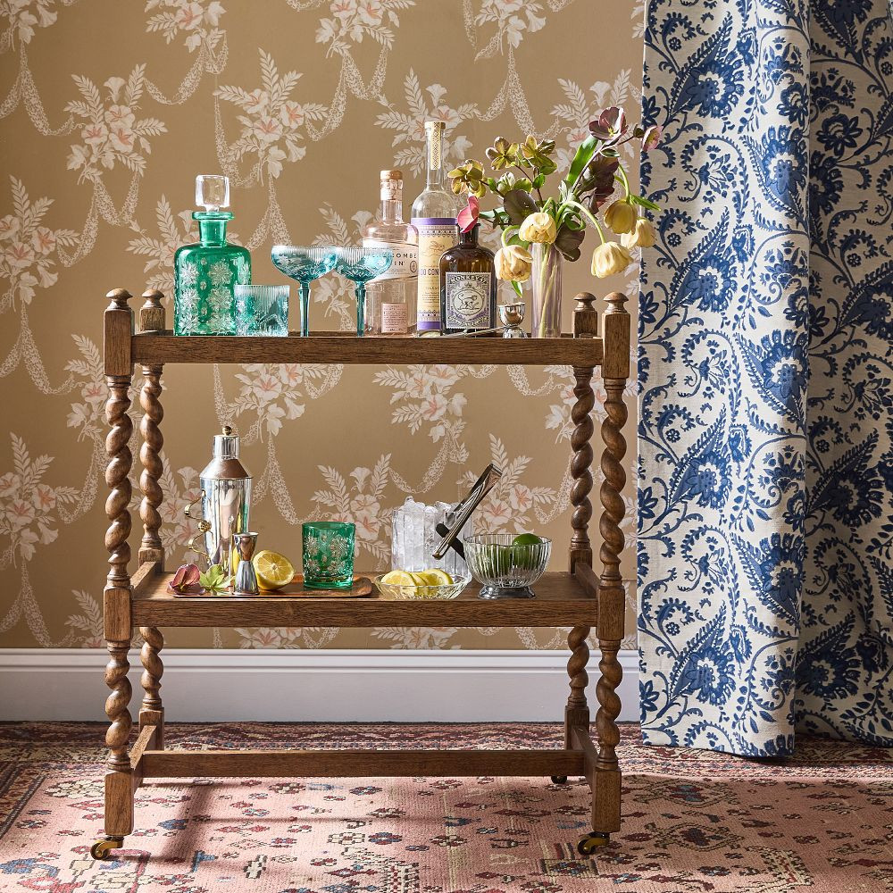 Liona Twisted Bar Cart | GreenRow