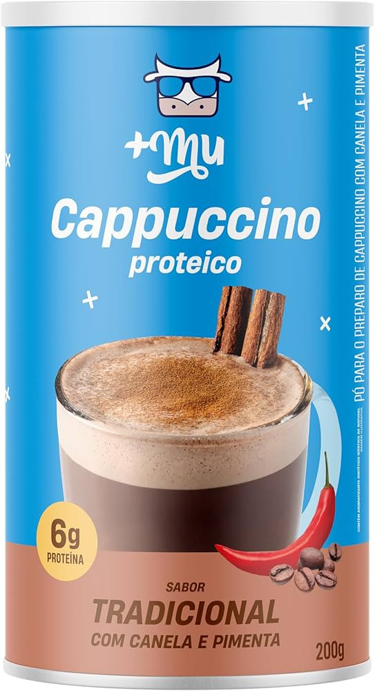 +Mu Cappuccino com Whey - 200g | Amazon (BR)