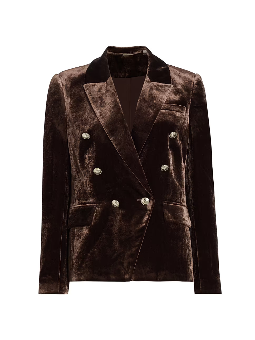 The Veronica Velvet Double-Breasted Blazer | Saks Fifth Avenue