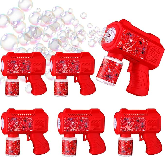 Gemscream 6 Pack Spider Web Automatic Bubble Gun for Party Bubble Machine Blower for Outside Acti... | Amazon (US)