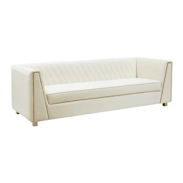 87'' Wide Velvet Tuxedo Arm Sofa | Wayfair North America