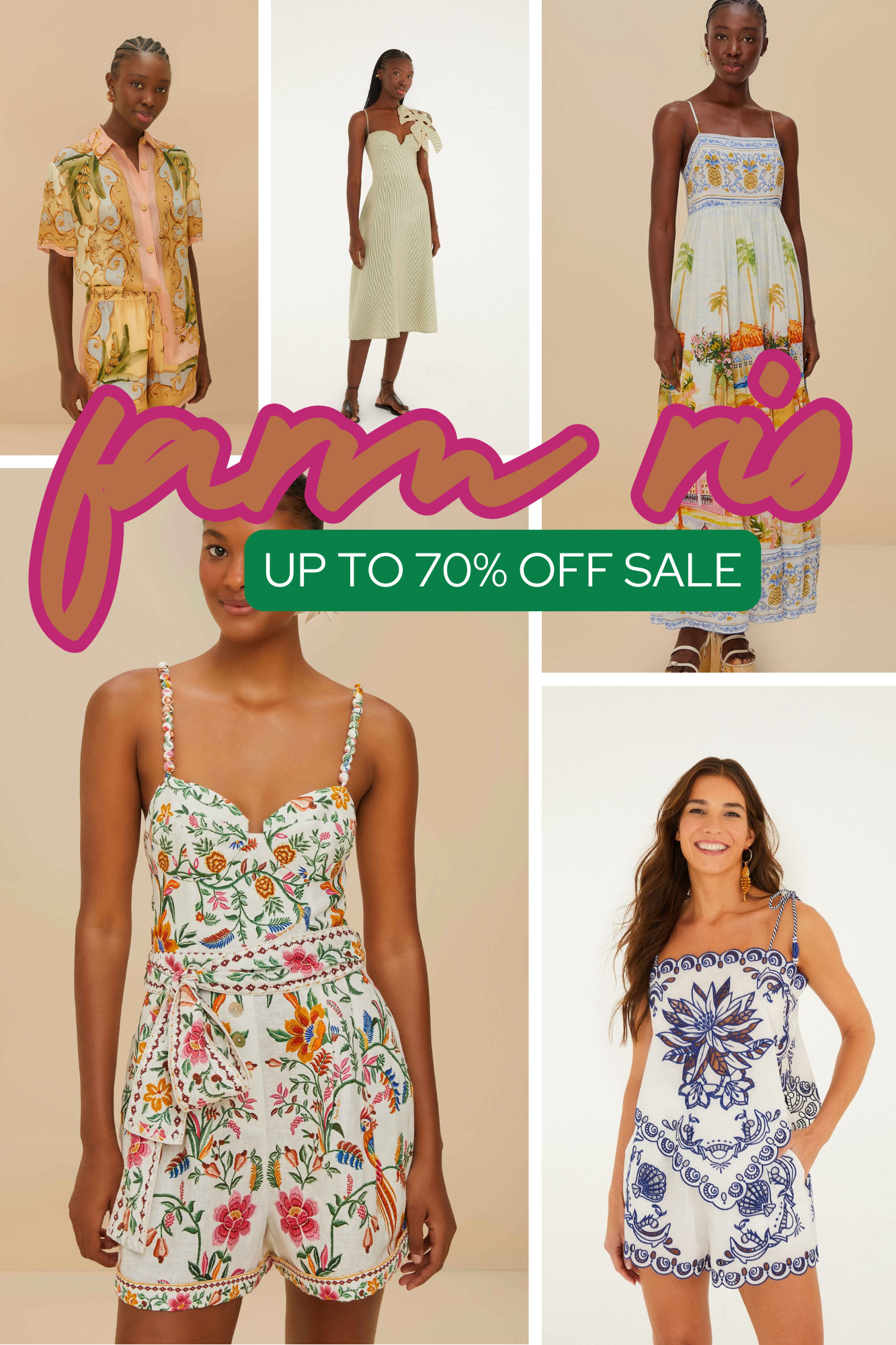FARM Rio finds for summer are officially on sale 🌺☀️ so many colorful dresses, matching sets, and vacation-ready pieces marked down up to 70% off!! Snagging favorites now before sizes disappear 💕 

 #LTKootd #LTKSeasonal #LTKSaleAlert