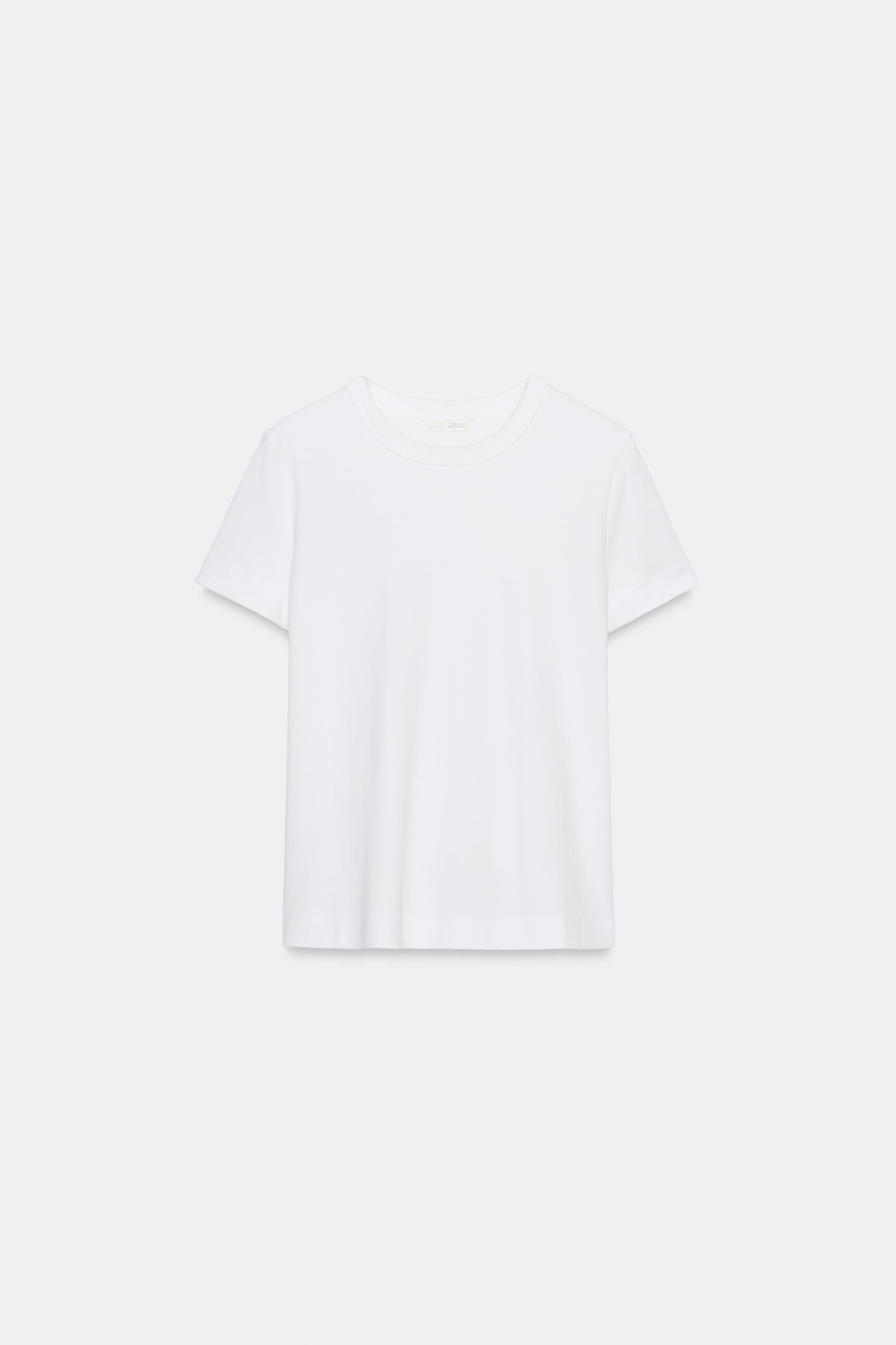 INTERLOCK short sleeve T-SHIRT | Zara UK