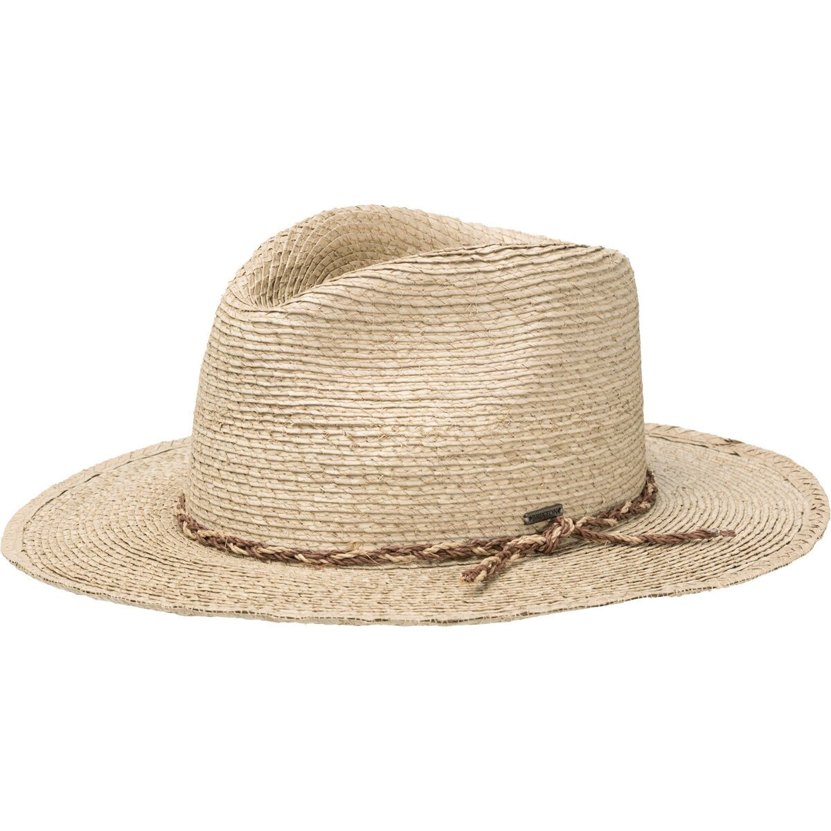 Brixton Messer Western Straw Fedora Sand, L | Backcountry