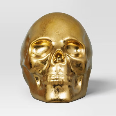 Stoneware Skull Candy Bowl Gold - Threshold™ | Target