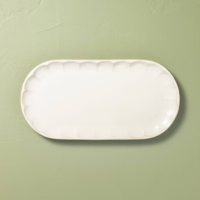 Serve Plate Sour Cream - Hearth & Hand™ with Magnolia | Target