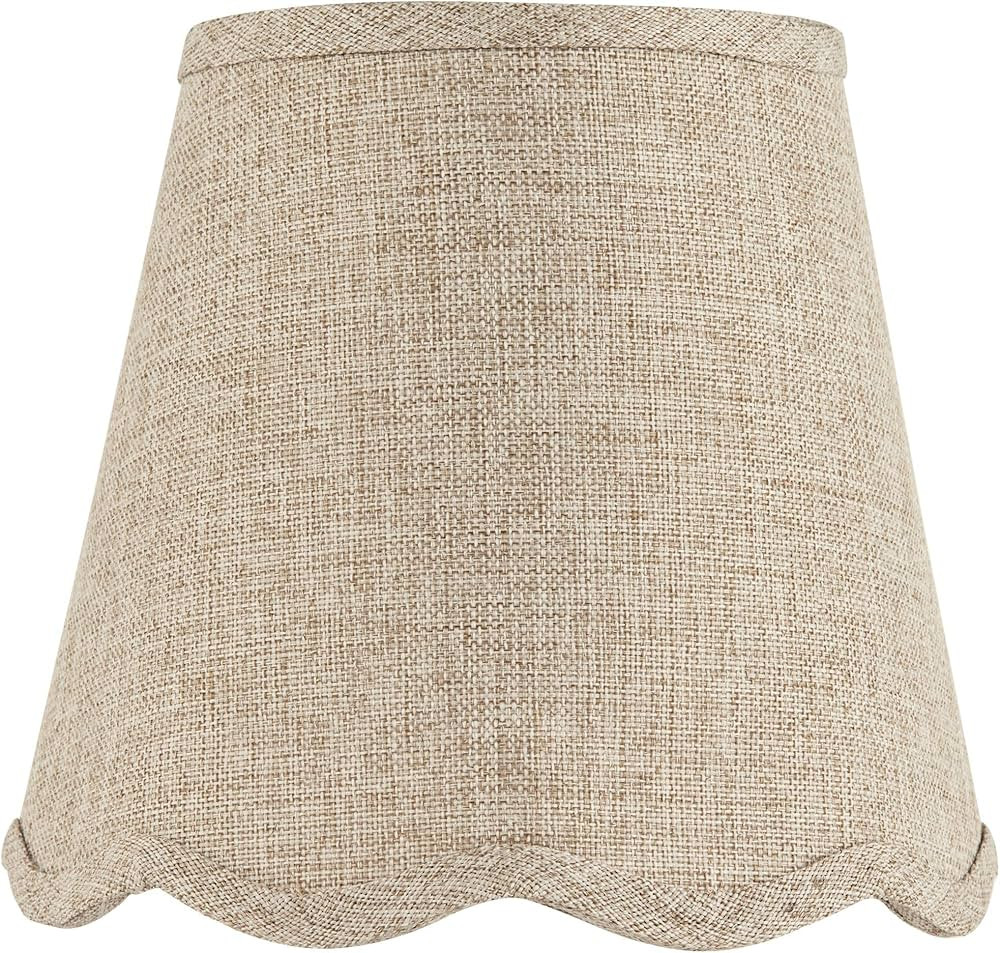 4" Top x 6" Bottom x 5 1/2" High x 5 1/2" Slant Lamp Shade Replacement Small Mini Fawn Empire Rou... | Amazon (US)