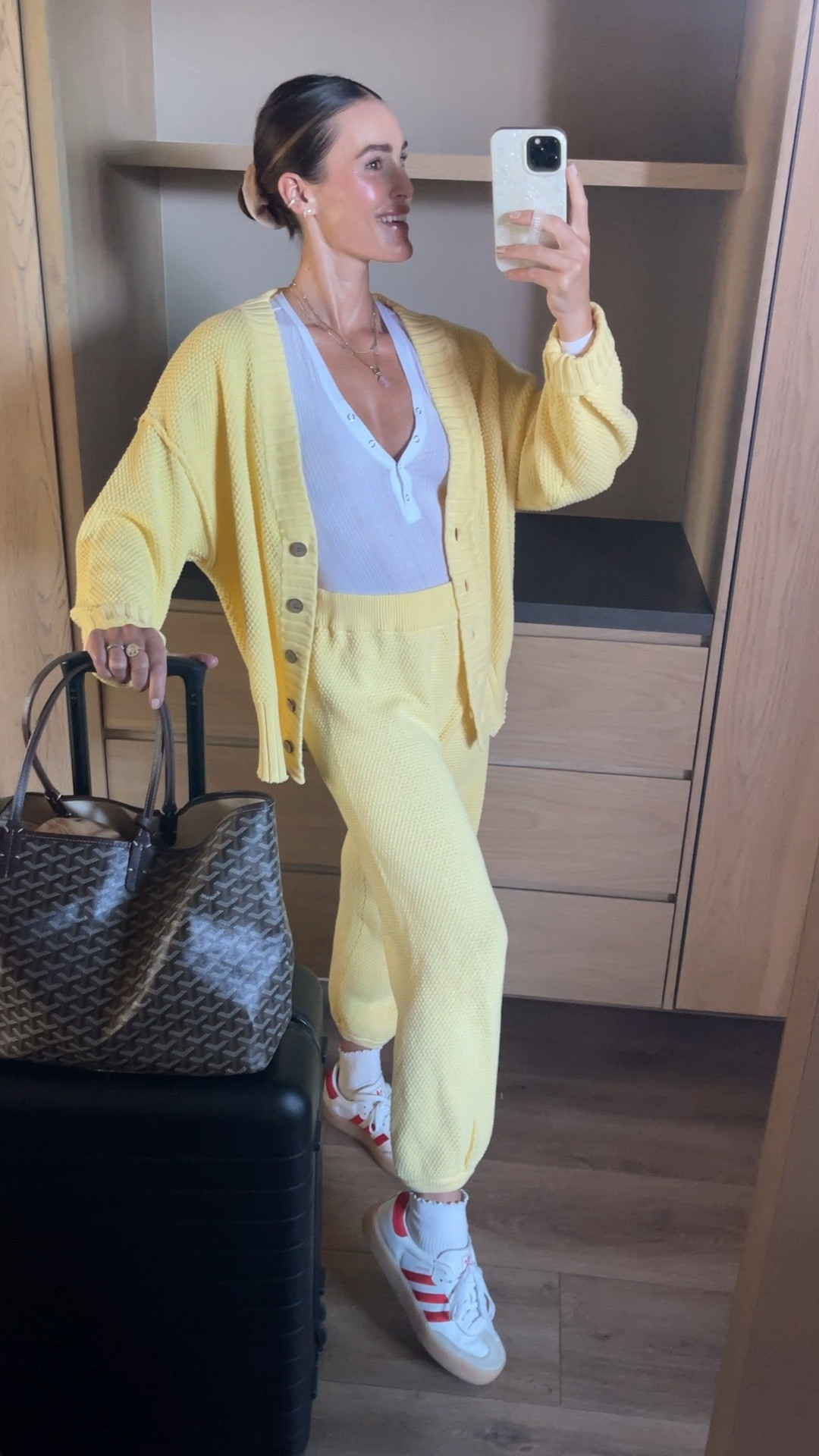 FASHION \ travel outfit set 💛 wearing a small!

Vacation
Luggage
Spring break 

#LTKStyleTip #LTKWatchNow #LTKTravel