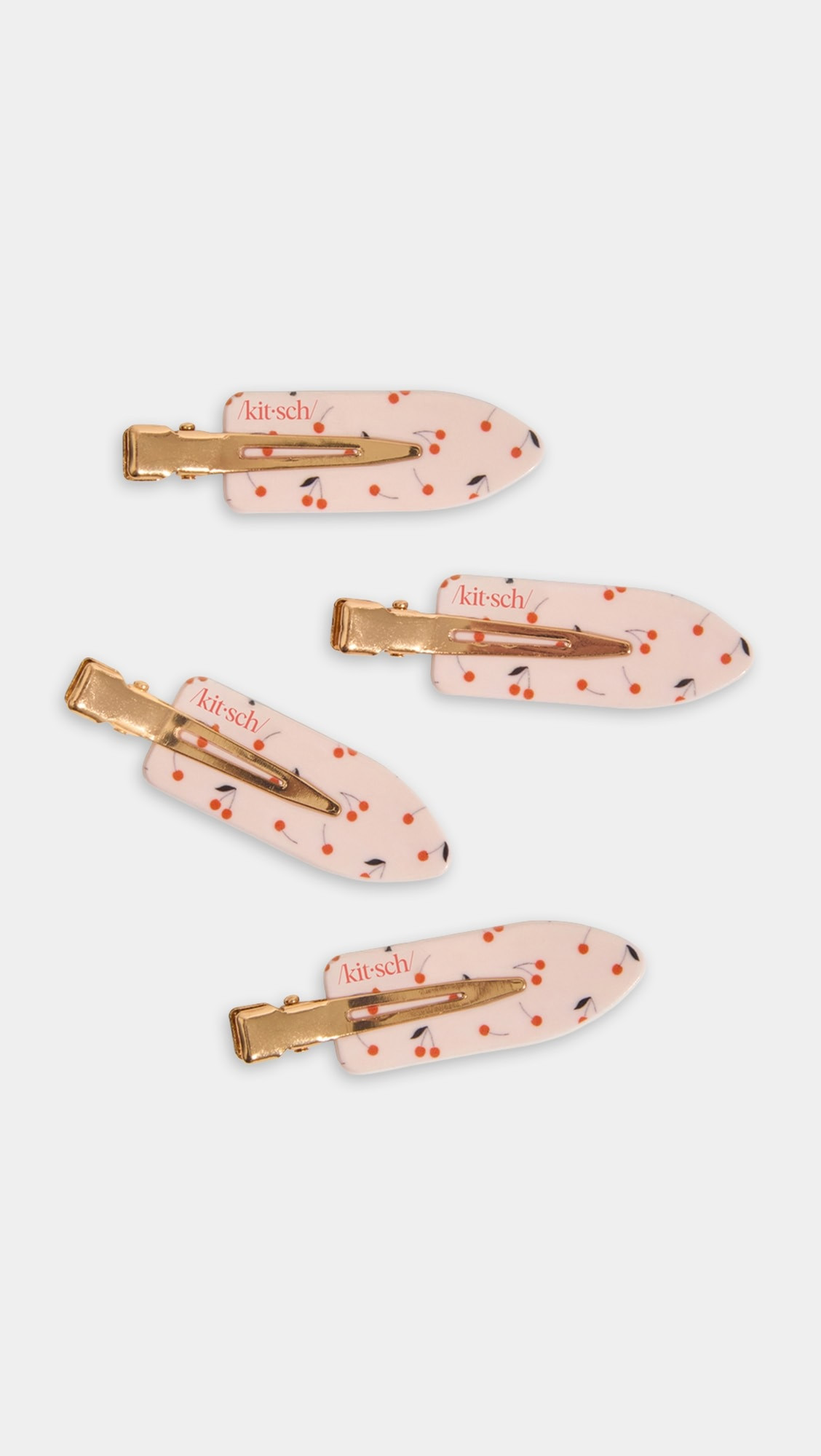 Cherry Print Creaseless Clips 4pc Set | Shopbop