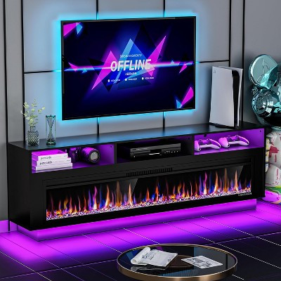 BALHAM TRADE-58" Fireplace TV Stand for TVs Up to 65" with 52" Electric Fireplace for Living Room Black-58 Inches 13.8"D x 58"W x 22"H | Target