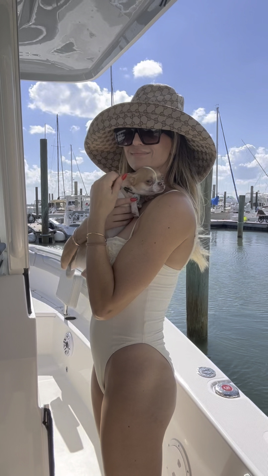 Wearing a small and the Same bathing suit. Size up in the Gucci hat.


One piece swimsuit/ resort wear/ vacation look/ Gucci bucket hat/ designer sunglasses/ mom bathing suit 

#LTKswim #LTKstyletip #LTKover40