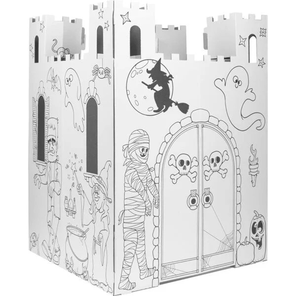 Cardboard Coloring Playhouse Haunted Castle | Maisonette