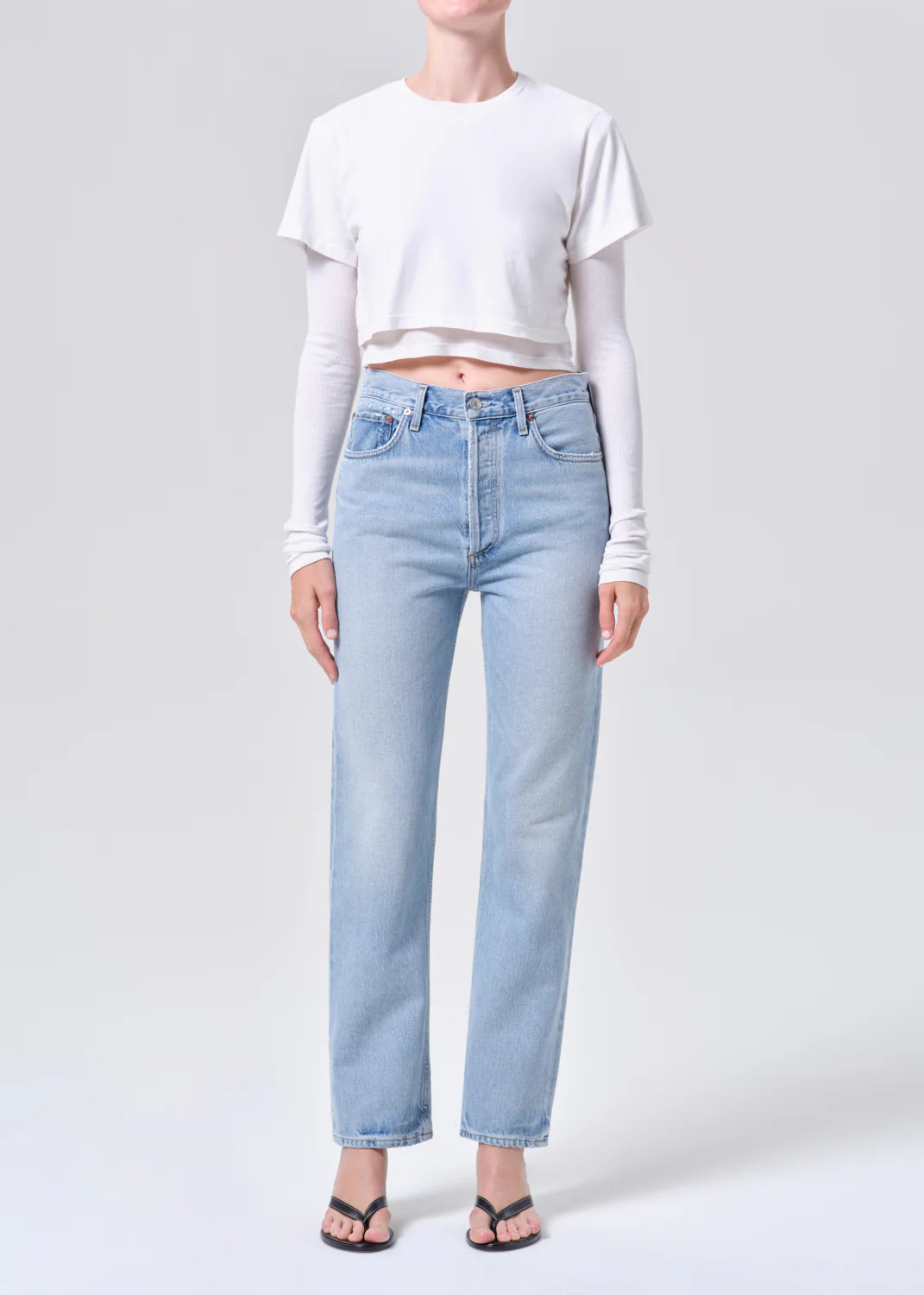 90S Pinch Waist High Rise Straight in Addition | AGOLDE