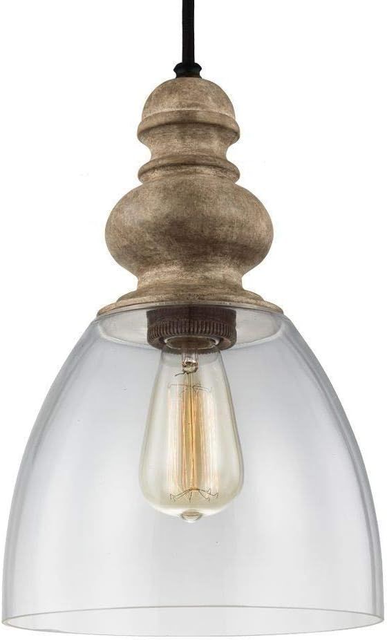 Feiss P1395DFW/DWZ Matrimonio Glass Pendant Lighting, Brown, 1-Light (9"Dia x 14"H) 60watts | Amazon (US)