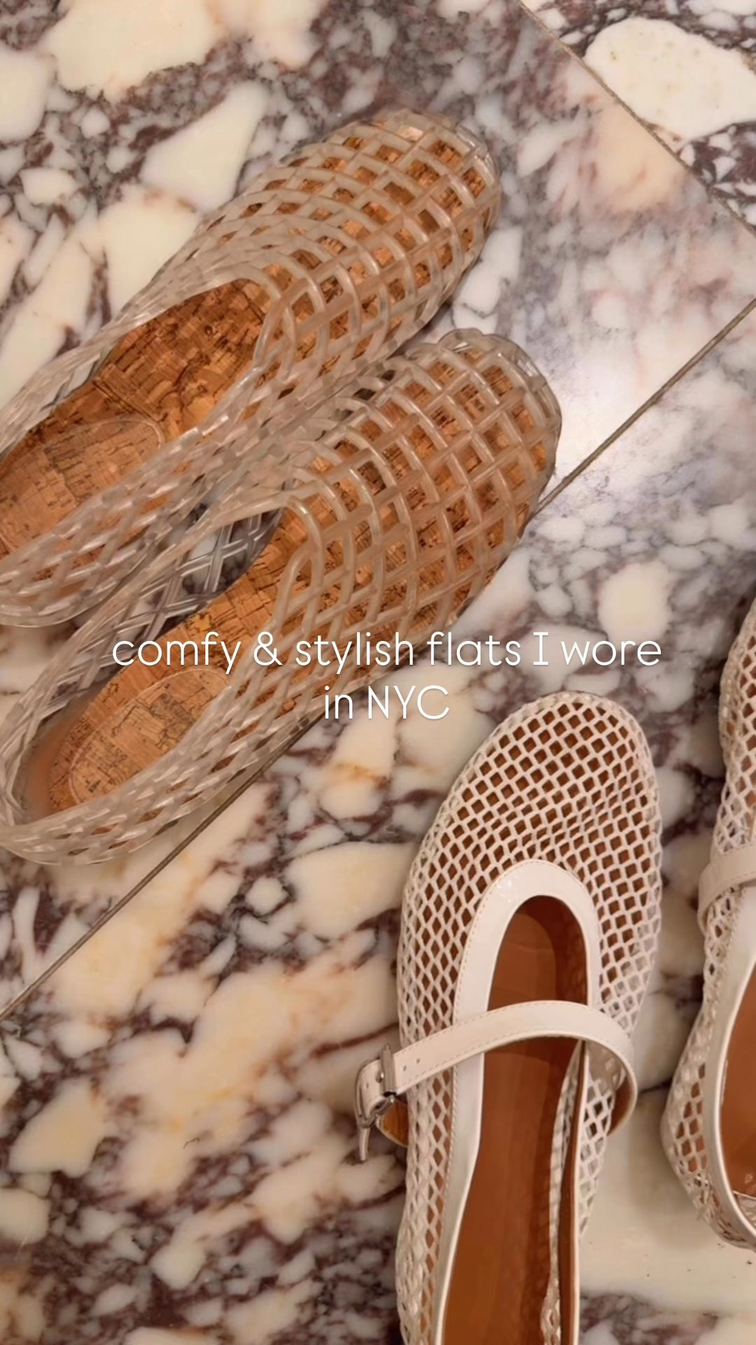 Super cute, comfortable, good for walking fit tts and under $40. 

Mesh ballet flats 
Jelly shoes 

#LTKFindsUnder50