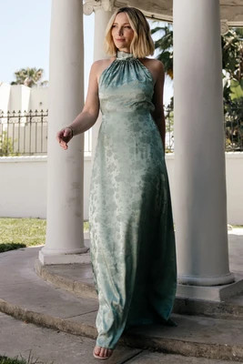 Milan Halter Maxi Dress | Sage | Baltic Born