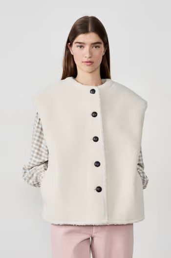 Veste sans manches en fausse fourrure | Etam FR