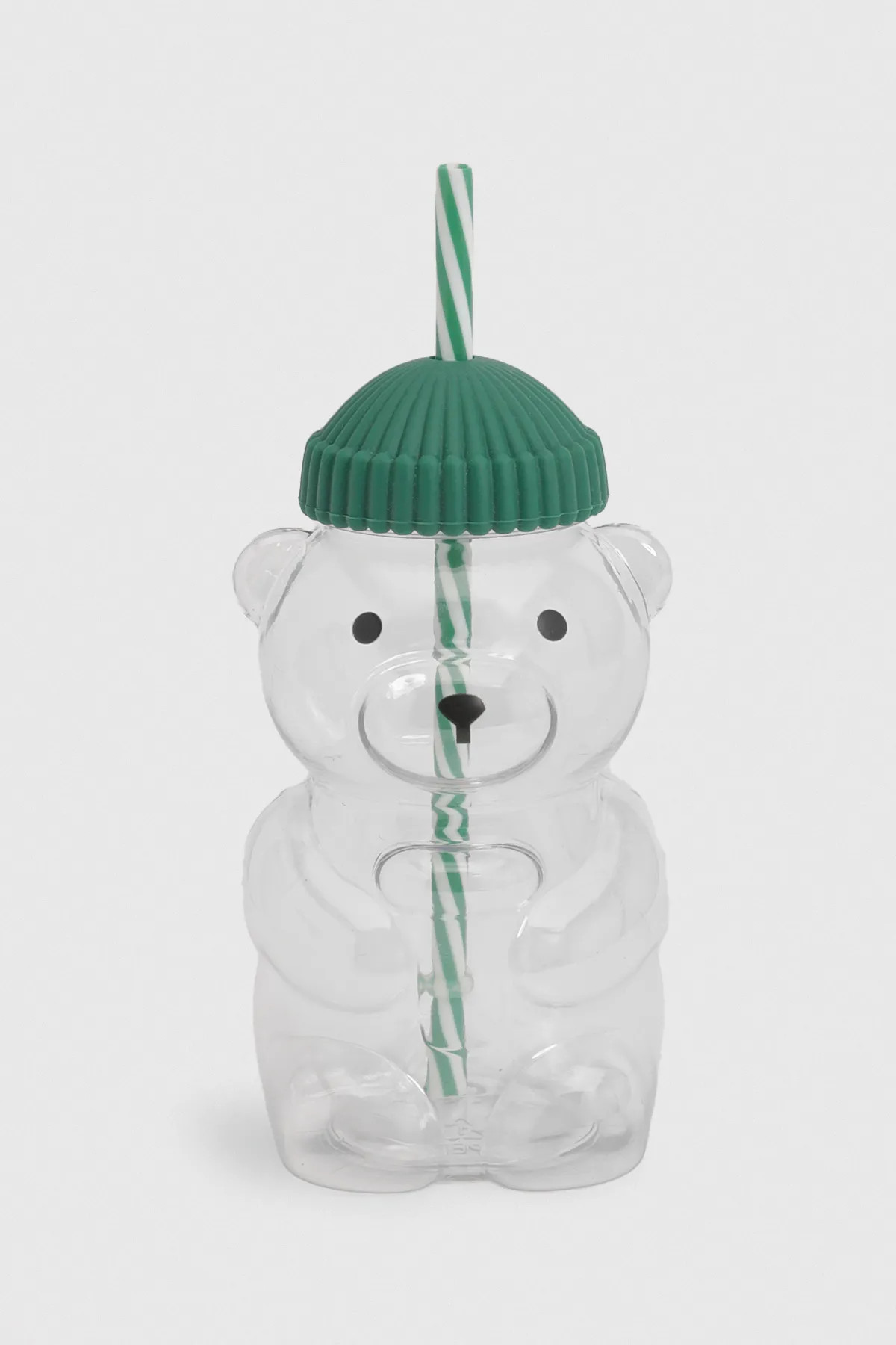 Green Plastic Bear Straw Cup | Boohoo USA | boohoo (US & Canada)